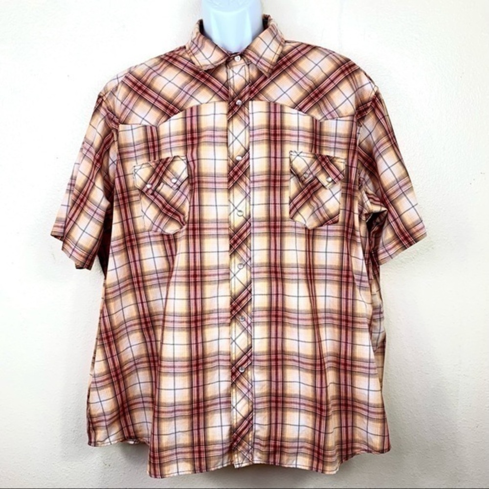 Wrangler Men’s Casual Shirt Striped Buttons 3XL